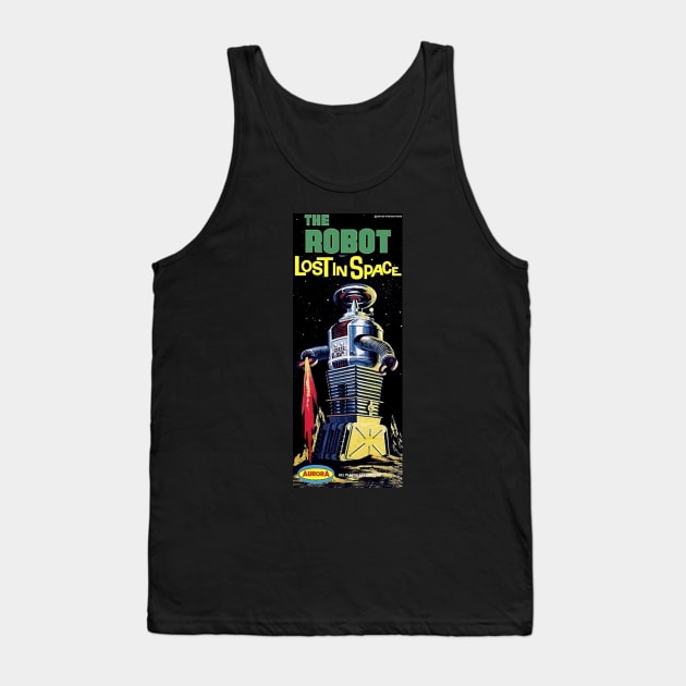 Vintage Aurora Model Kit Box Art - Robot from Lost in Space Tank Top by Starbase79